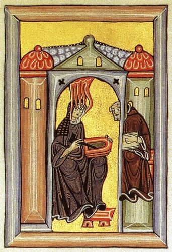 Portrait of Hildegard von Bingen